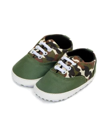 Pantofi  Model Army, Casual, Textil, Baieti, Siret, Verde