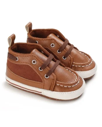 Pantofi  Cu Sireturi, Casual, Piele ecologica, Baieti, Maro