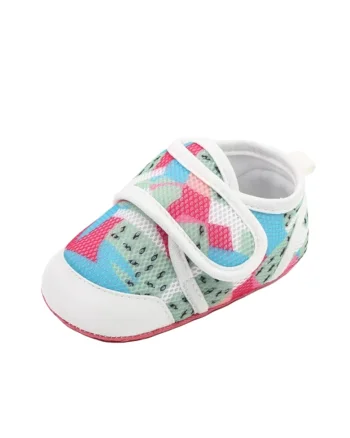 Pantofi  Coloured Melon, Casual, Textil, Fete, Velcro, Multicolor