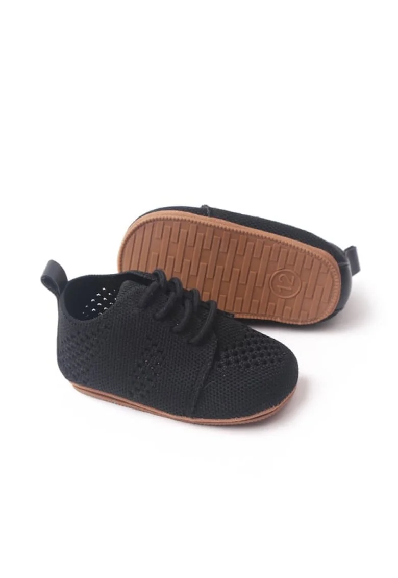 Pantofi  Model AL 13875 tesatura crosetata, Textil, Negru, Negru