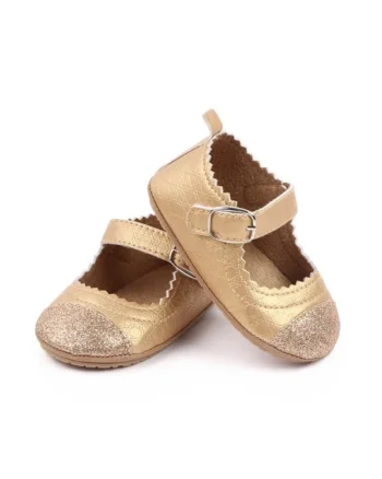 Pantofi  Model AL 13295, Piele ecologica, Fete, Auriu, Auriu