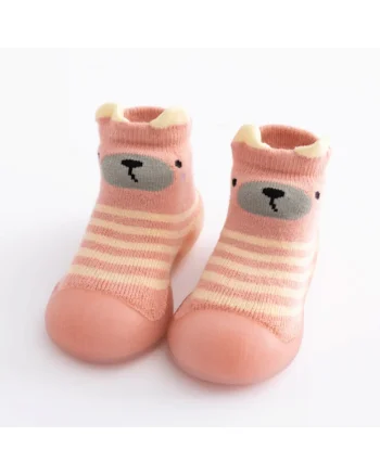 Botosi De Casa  Cu Talpa Antiderapanta, Model Pink Teddy, Textil, Fete, Roz, 24, Roz