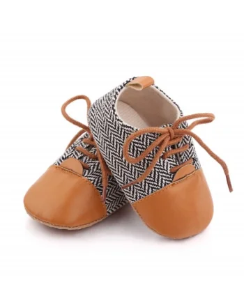 Pantofi eleganti  Model AL 19976 ZigZag, Pentru bebelusi, Textil, Baieti, Multicolor, Multicolor