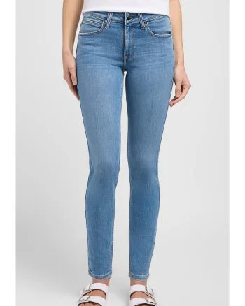 Blugi dama,  skinny, albastru, bumbac, Albastru