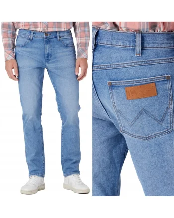 Blugi Wrangler  812 Slim Tapered, albastru, Albastru