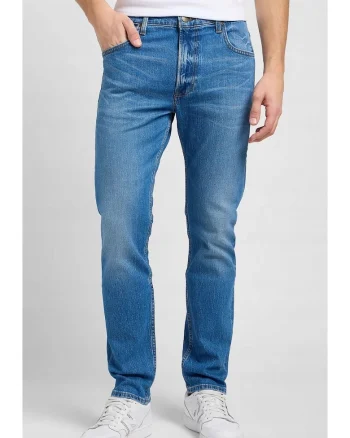 Blugi pentru barbati  Rider, bumbac/elastan, slim, albastru