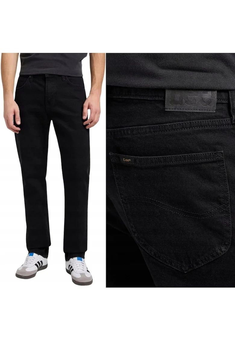 Jeans barbatesti  West Relaxed Negru W31 L32, talie medie, croi lejer