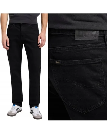 Jeans barbatesti  West Relaxed Negru W31 L32, talie medie, croi lejer