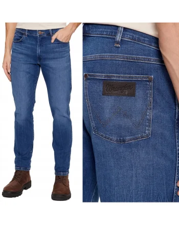 blugi  Larston, slim tapered, albastru, Albastru