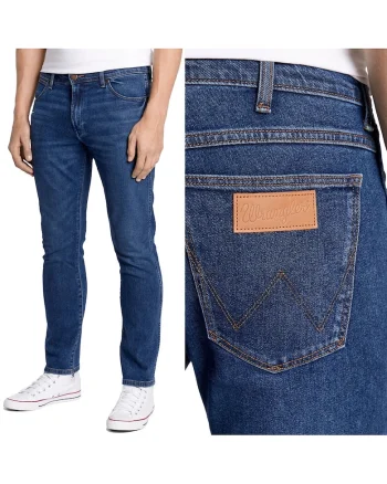 Blugi Wrangler  albastru închis, Albastru