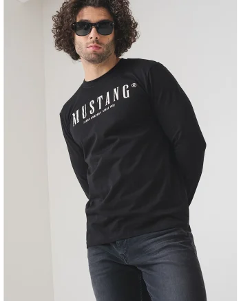 Bluza de bumbac cu logo, Alb/Negru