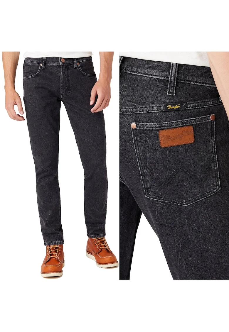 Blugi bărbați Wrangler  Slim Tapered, negru, Negru