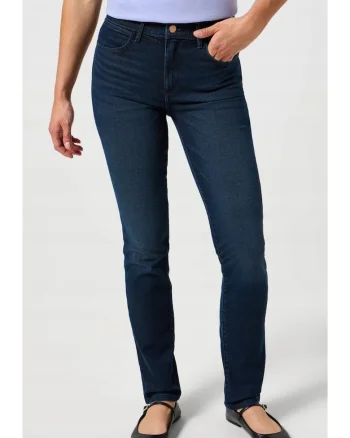 Blugi dama 112355304,  slim fit, albastru, bumbac
