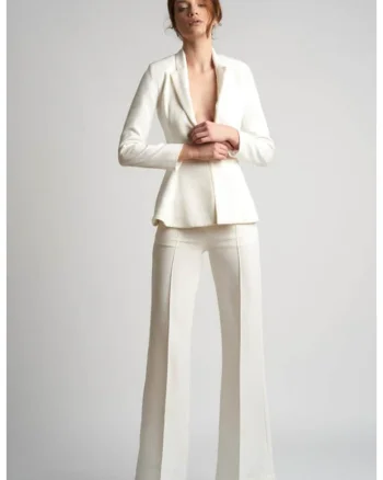 Sacou cambrat cu peplum si cordon
