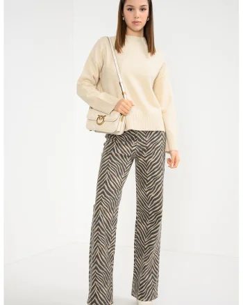 Pulover regular fit, Bej
