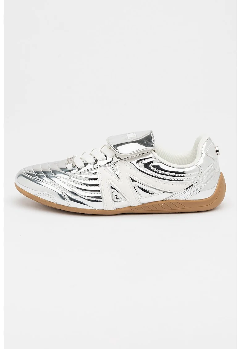 Pantofi sport cu garnituri metalice Freekick- E, Argintiu