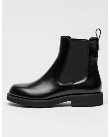 Ghete Chelsea de piele Eleri, Negru