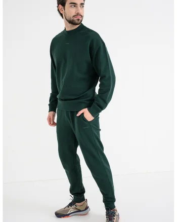 Pantaloni de trening din bumbac Dayote, Verde englez