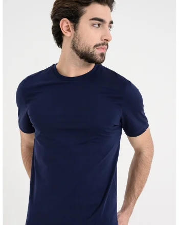 Tricou slim-fit Dimerstee, Albastru indigo
