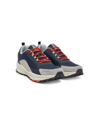 Pantofi sport din plasa cu garnituri din piele intoarsa Vortec, Bleumarin