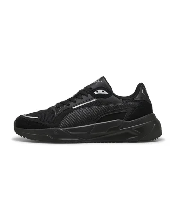 Pantofi sport cu insertii de piele intoarsa Trinity 2, Negru stins