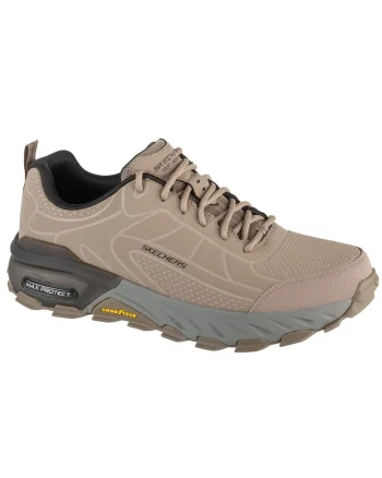 Pantofi sport de piele ecologica cu design perforat, Bej