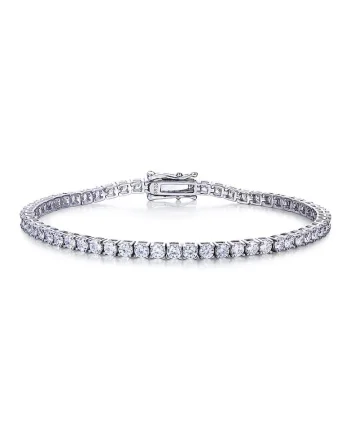 Bratara Tennis  Diamond Cut 3mm, Argint 925,18 cm