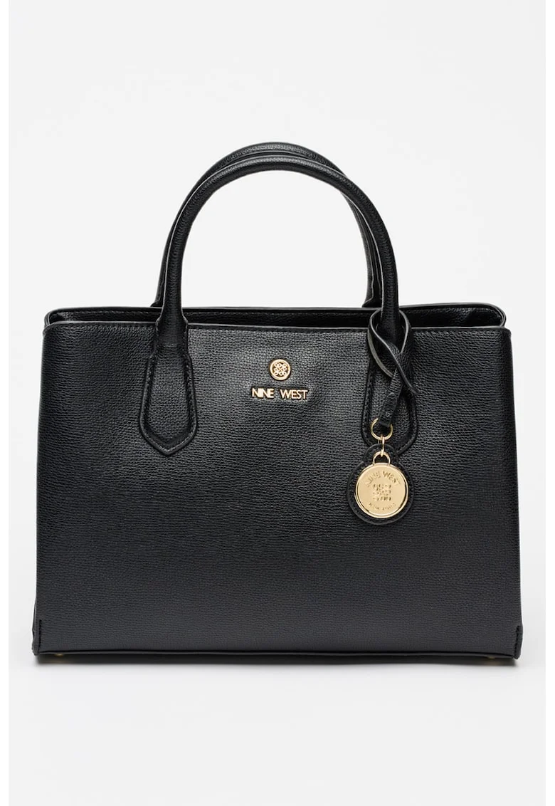 Geanta shopper din piele ecologica Kyrie, Negru