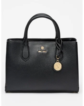 Geanta shopper din piele ecologica Kyrie, Negru