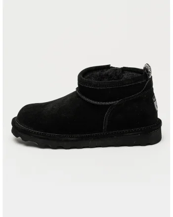 Ghete pull-on de piele intoarsa Super Shorty Deco, Negru