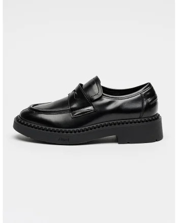 Pantofi loafer din piele, Negru