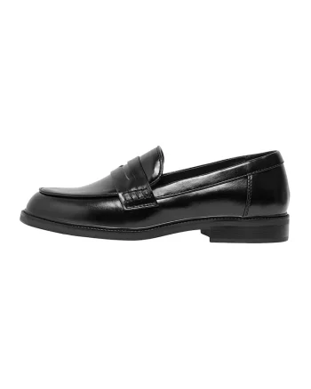 Pantofi loafer de piele ecologica, Negru