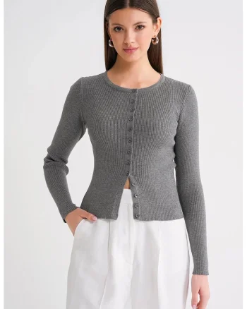 Cardigan  gri, Gri