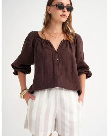 Bluza dama  maro cafea, Maro