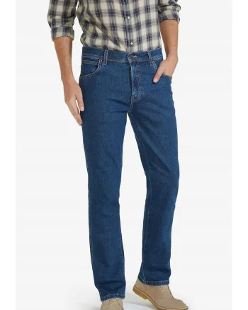 Blugi  bumbac/elastan, regular fit, albastru, Albastru