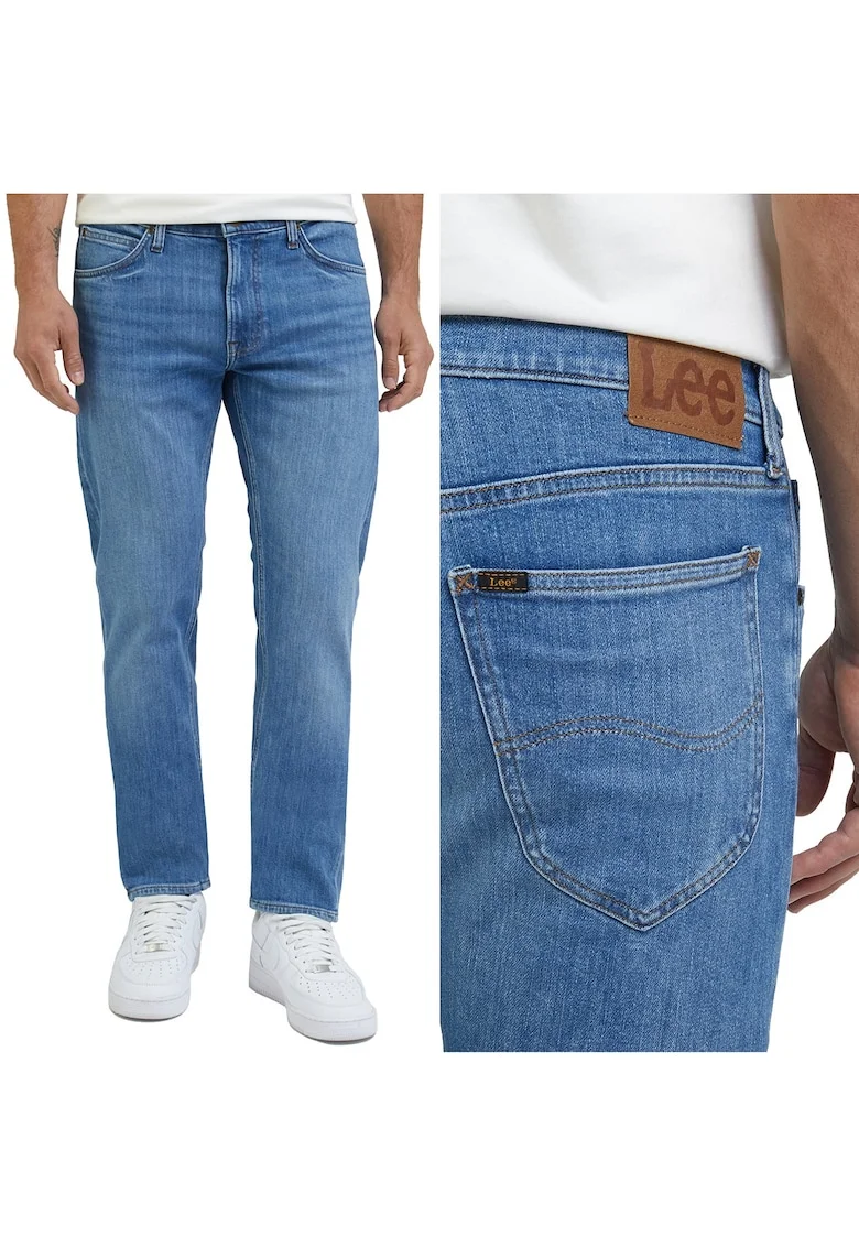 Blugi drepti barbati  Daren albastru W38 L34, 95% bumbac, elasticitate suplimentara