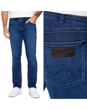 Blugi  Larston albastru, slim tapered, Albastru