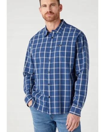 Camasa barbati,  denim, supradimensionat, albastru, bumbac,