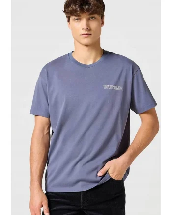 Tricou barbati,  imprimeu, Albastru