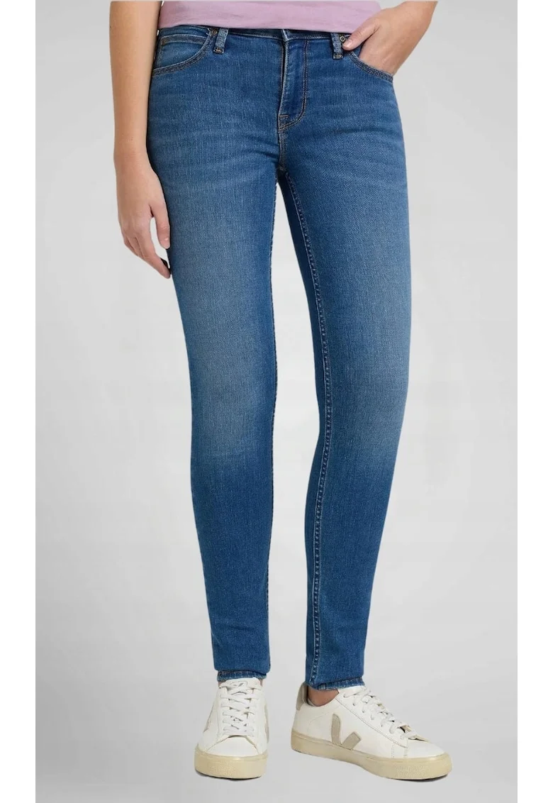 Blugi dama L526AHKR,  Bumbac, Albastru, Slim fit, Skinny,