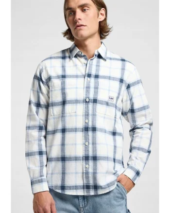 Camasa  WORKWEAR SHIRT 2.0, supradimensionata, bumbac, Albastru