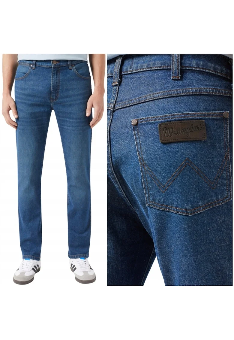 bărbați jeans  Larston 812 slim tapered, albastru, Albastru