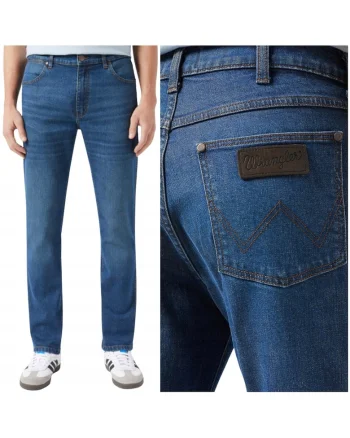 bărbați jeans  Larston 812 slim tapered, albastru, Albastru