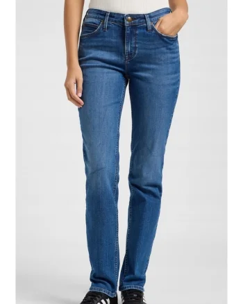 Blugi dama,  MARION STRAIGHT, regular fit, albastru, bumbac,