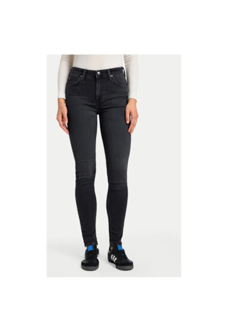 Blugi Dama,  304285196, Bumbac, lyocell, Negru, Negru
