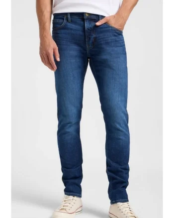 Blugi barbatesti  Luke Stoney, bumbac/elastan, albastru