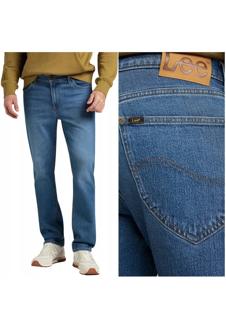 Blugi pentru barbati  West Relaxed, drepti si largi, albastru, W30 L32