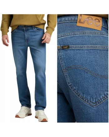 Blugi pentru barbati  West Relaxed, drepti si largi, albastru, W30 L32