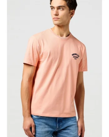 Tricou barbati,  SMALL LOGO TEE, roz, bumbac, maneca scurta