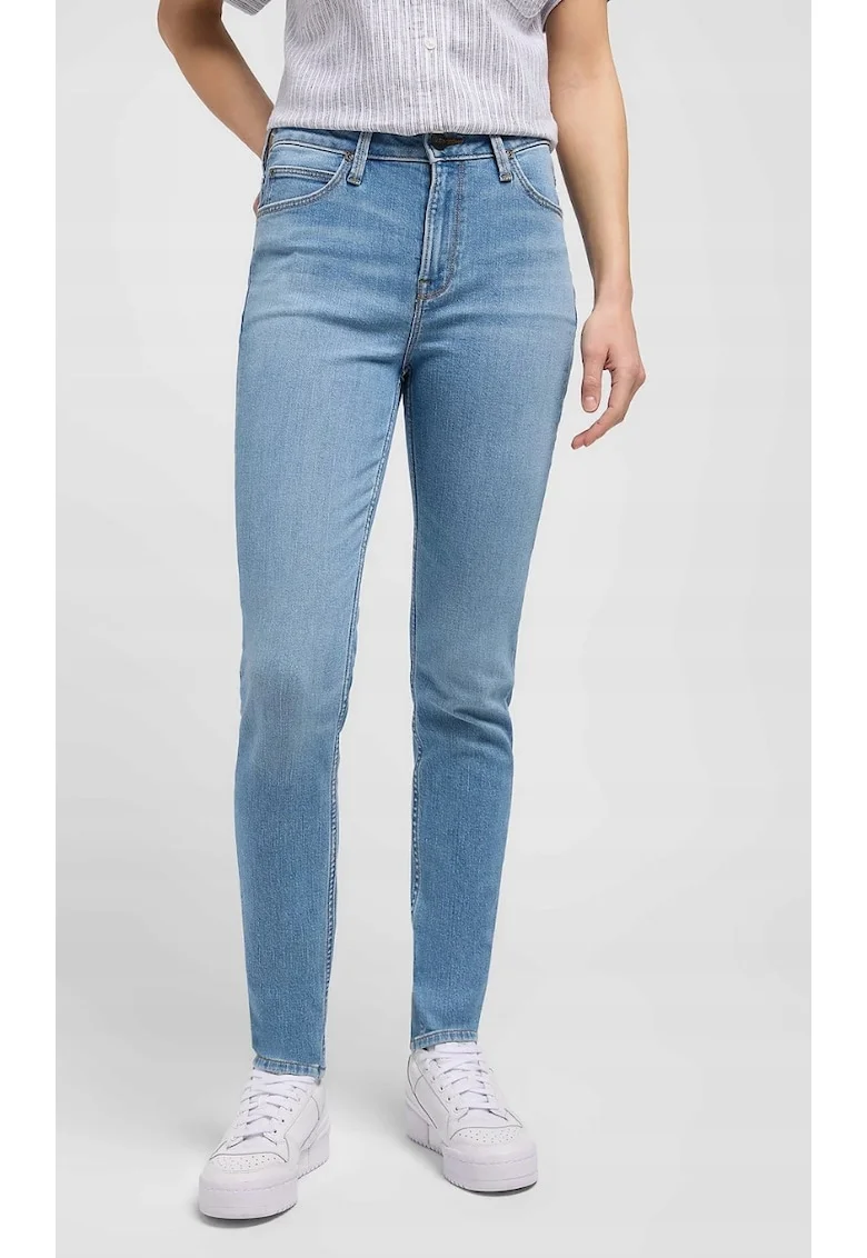 Blugi dama 112351238,  Scarlett High, slim fit, albastru, bumbac, talie inalta,